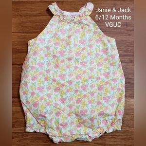 Janie and Jack Citrus Bubble Romper